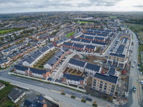 Overhead view of Shackleton Park 